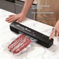 thumbnail image 4 of Vacuum Sealer Machine for Food Storage, Automatic Food Vacuum Sealer with 10Pcs 7x10inch Vacuum Bags, Compact Food Saver Vacuum Sealer for Home Use, Dry & Moist Food Modes, US Plug - One-Touch Operat, 4 of 8
