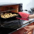 thumbnail image 4 of Short Oven Mitts,heat Resistant Silicone Kitchen Mini Oven, 4 of 5