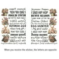 thumbnail image 1 of Paokuoon Easter Sticker Easter Water Stickers 6 9 Sheets DIY Craft Candle Tattoos Bunny Egg Shape Decals, 1 of 7
