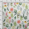 thumbnail image 3 of oneOone Cotton Jersey Light Green Fabric Floral Watercolor Sewing Craft Projects Fabric Prints By Yard 58 Inch Wide, 3 of 4