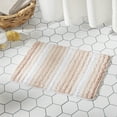 thumbnail image 5 of Sohome Chino Striped Machine Washable Bath Mat, Pink/White, 27"x48", 5 of 9