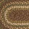 thumbnail image 4 of VHC Brands Tea Cabin Rustic Jute Green Textured Striped Round Kitchen Chair Pad Set of 6 15", 4 of 4
