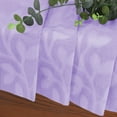 thumbnail image 4 of OVZME Darla Lavender Sheer Curtains Tiers 36 Inch Length 2 Panels, Solid Jacquard Short Light Filtering Curtains, Farmhouse Sheer Window Curtains for Bedroom Living Room with Rod Pocket, 42Wx36L Inch, 4 of 8