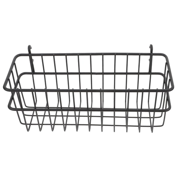 UPGRATOR Space Saving Black Wire Basket for Pegboard Wall Storage Organizer