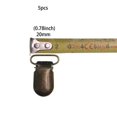 thumbnail image 5 of 5pcs/lot Bronze Metal Pacifier Brace Clips 15 20mm Suspender Clips Bib Holder Antique Brass DIY Accessories, 5 of 5