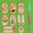 thumbnail image 4 of Injueey 150 Uds bolsas de embalaje de Navidad etiquetas colgantes tarjeta con cuerdas etiquetas reutilizables Kraft decoración DIY accesorios Kits de decoración para fiestas, 4 of 6