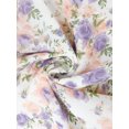 thumbnail image 4 of INSPIRE CHIC Vestido Floral Con Dobladillo Con Volantes Y Manga Larga Con Cuello Fruncido Y Fruncido Para Mujer Beige XS, 4 of 6