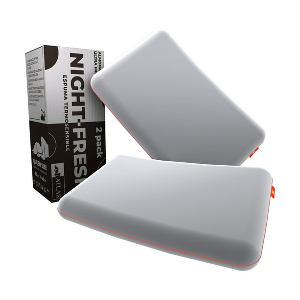 ALMOHADA MEMORY NIGHT FRESH ATLAS BASICS QS 2PACK