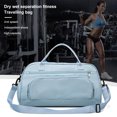 thumbnail image 4 of Bolsa de lona plegable impermeable para viaje, bolsa de lona ligera para equipaje para hombres y mujeres, viajes, deportes, gimnasio, yoga, natación, 4 of 8