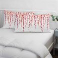 thumbnail image 4 of Red Polka Dots Throw Pillow Covers, Vintage Abstract Art Watercolor Soft Breathable Pillow Cases with Invisible Zipper for Sleeping, Small Pillowcases for Couch Bed Sofa Chair 16x24 Inches, 4 of 9