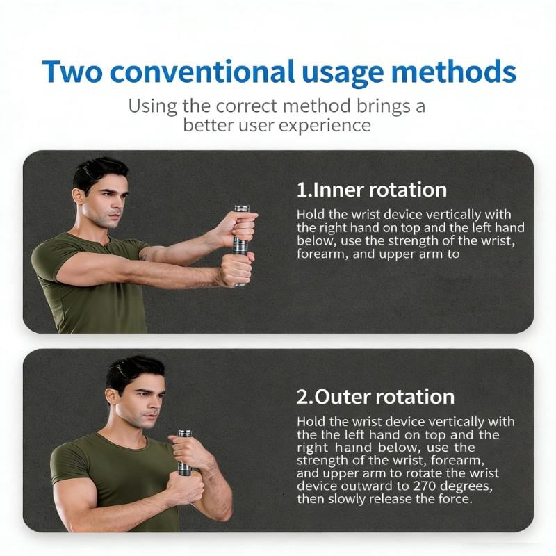 CEORPER Two Way Wrist Trainer For Both Sides And Single Side Forearm Improvement