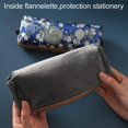 thumbnail image 3 of Vintage Pencil Case Embroidery Pen Pouch Zipper Pencil Bag Women Cosmetic Makeup Bag Coin Purse for Office Organizer Storage Bag, 3 of 7