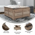 thumbnail image 6 of Emma + Oliver Farmhouse Coffee Table with Clamshell Style Hinged Table Top and Hidden Storage, Gray Wash, 6 of 12
