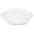 thumbnail image 1 of 1 Pce Plat de Cuisson Blanc Motif Escargot Plaque de Cuisson de Cuisine, 1 of 8