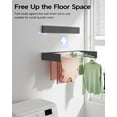 thumbnail image 2 of Wall Mounted Clothes Drying Rack 32", Foldable Wall Mount Laundry Drying Rack Folding Indoor, Drying Rack Clothing Collapsible, Towel Rack, 2 of 12