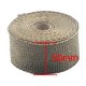 thumbnail image 4 of ZSDTRP - Rollo de envoltura térmica de fibra de vidrio para escape de motocicleta, 5 cm x 5 m, 10 m, 15 m, color titanio o negro, con bridas de acero inoxidable, 4 of 5