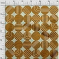 thumbnail image 3 of oneOone Rayon Brown Fabric Geometric Allover Doodled Polka Fabric For Sewing Printed Craft Fabric By The Yard 56 Inch Wide, 3 of 4