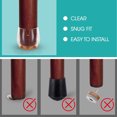 Chair Leg Caps, Silicone Protectors for Hardwood Floor, Round Furniture