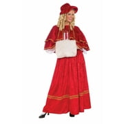 Old Fashioned Christmas Caroler Red Costume Dress Adult One Size Fits Most