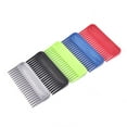 thumbnail image 6 of unbranded 3pcs Plastic Wide Teeth Combs Smooth Non Tangling Haircut Combs for Salon Household (Black Grey Red), 6 of 8