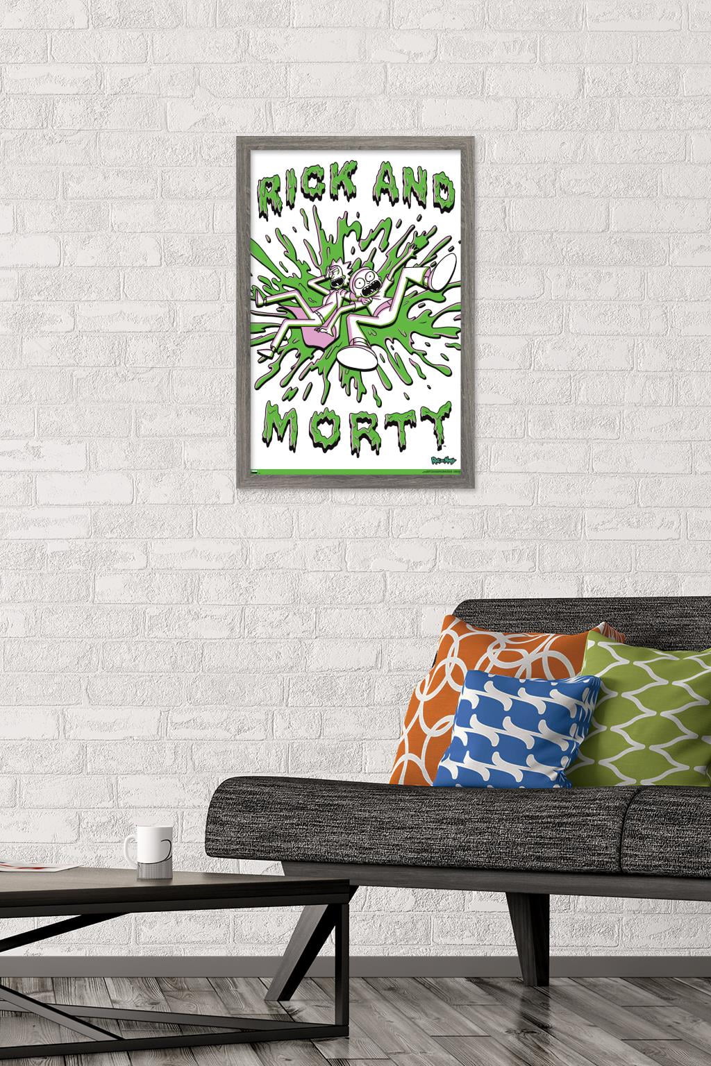 Rick And Morty - Acid Wall Poster, 14.725" x 22.375", Framed
