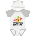 thumbnail image 3 of Inktastic My Cousin Loves Me Pineapple Girls Baby Bodysuit, 3 of 5