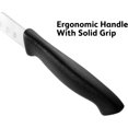 thumbnail image 3 of Humbee Carving Knife 11-Inch with Razor Sharp Granton Edge for Turkey, Ham, Meat Slicing and Cutting – NSF Certified, German Stainless Steel Blade, Black, 3 of 7