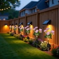 thumbnail image 6 of Solar Peony Flower Light, Solar Powered Garden Light with Silk Flowers, Waterproof Outdoor Decoration Light, Automatic Solar Light for Patio Garden （Pink）, 6 of 7