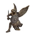 thumbnail image 2 of Figura decorativa de ángel guerrero de estilo retro europeo, estatua de ángel para decoración de escritorio, vitrina, librería, aniversario u oficina. Oro, 2 of 8