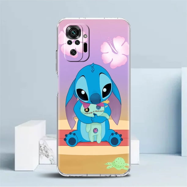 Funda de teléfono para Xiaomi Redmi Note 10, 11 Pro, 9, 9S, 11T, 8, K40, 9C, 11S, 9A, 7, silicona transparente, tpu, Lilo Stitch, azul Koala