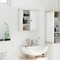 thumbnail image 2 of HOMCOM Armoire Murale de Salle de Bain avec 3 Étagères Ouvertes, Armoire de Rangement, 2 of 10