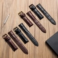 thumbnail image 4 of Accesorios para relojes Correa de piel de vaca con capa para la cabeza Hebilla de reloj unisex Hebilla de reloj Correa de piel de bambú, 4 of 5