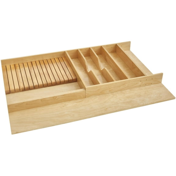 Rev-A-Shelf 4WUTKB-36-1 Wood Classics 33-1/8"W Trim To Fit Kitchen Knife Block And