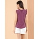 thumbnail image 5 of Blusas Elegante Sin Mangas Vintage De La Década De 1950 Con Volantes Para Oficina De Negocios Para Mujer Morado oscuro XL, 5 of 6