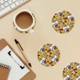 thumbnail image 6 of Xecao Cute Dog for MDF Cork Coaster 4 Pcs,Drink Coasters,Suit for House Warming Gifts New Home ,Coffee Table Decor-Round Shape, 6 of 7