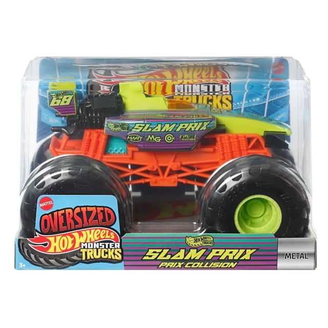 Coche de carreras Monster Trucks de Toy Hot Wheels a escala 1:24 para niños a partir de 3 años