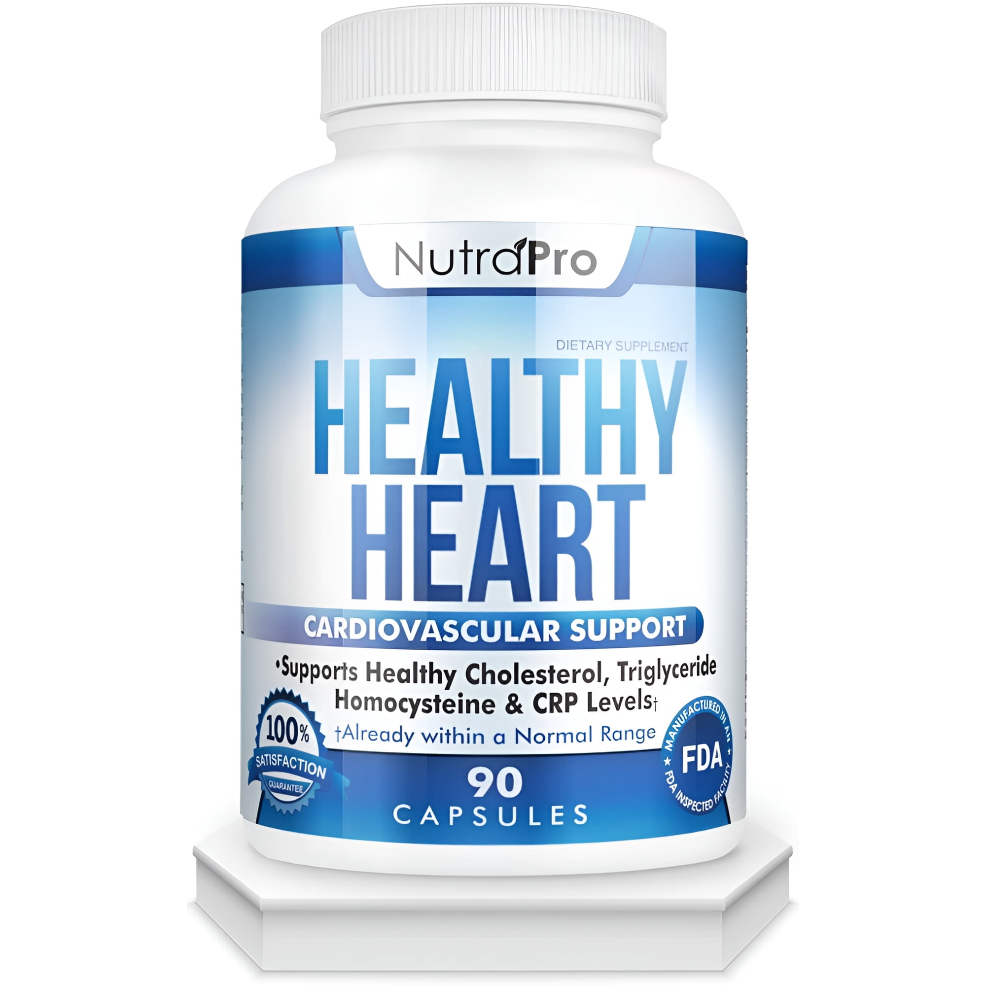 Healthy Heart - Heart Health Support Supplements. Artery Cleanse & Protect. Supports Cholesterol Lowering By NutraPro