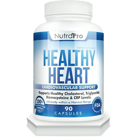 Healthy Heart - Heart Health Support Supplements. Artery Cleanse & Protect. Supports Cholesterol Lowering By NutraPro