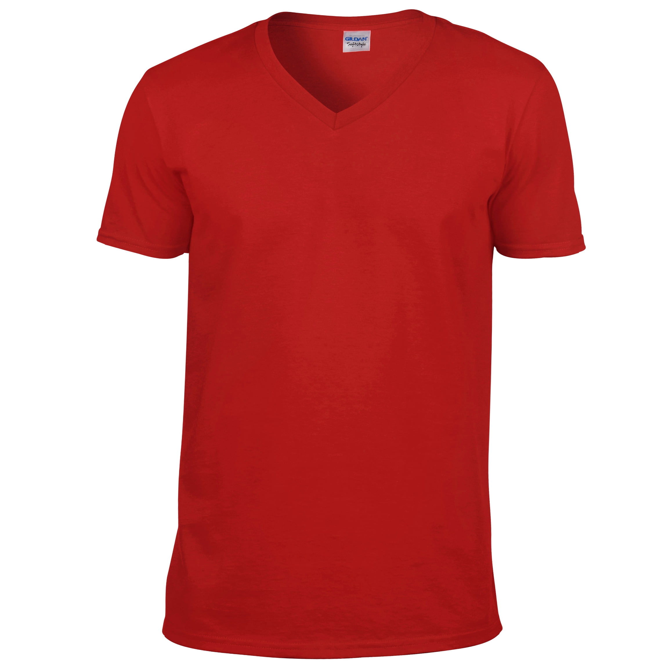 Gildan Herren Soft Style V-Neck T-Shirt – Weiches Baumwoll-Shirt Mit V-Ausschnitt, Bequeme Passform