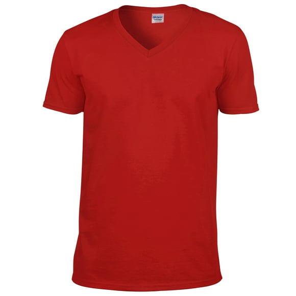 Gildan T-Shirt à Manches Courtes à Col en V pour Homme