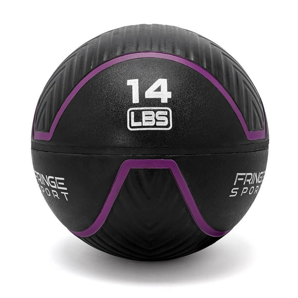 FringeSport Balle Murale Immortelle Balle Médicinale Indestructible Ultra Durable Équipement D\'entraînement Physique Lesté pour Balles Slam, Balles Murales et Entraînement du Jour depuis les Gyms - Équipement d'Entraînement Croisé, 14 Lb