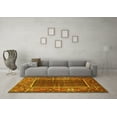 thumbnail image 3 of Ahgly Company Machine Washable Indoor Square Persian Yellow Traditional Area Rugs, 7' Square, 3 of 4