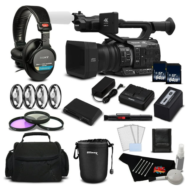 Panasonic AG-UX90 4K/HD Pack de Caméscope Professionnel de Luxe -Version Internationale