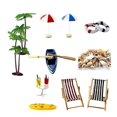 thumbnail image 1 of 1 Juego de adornos de resina creativos, playa de verano, micropaisaje Artificial, mundo de hadas, casa de muñecas, suministros de bricolaje (18 estilos) kaili Sencillez, 1 of 5