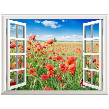 wall26 Removable Wall Sticker/Wall Mural - Majestic Sunset in The ...