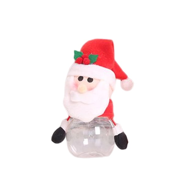 Inteprter Caja de regalo, caja de dulces, decoración de Navidad, árbol de juguete de chico multiusos, colgante, lata de azúcar, adorno para el hogar, Kits de decoración para fiestas Anciano Inteprter HA070789-01
