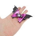 thumbnail image 4 of Unique Bargains 1 Pc Hair Clip Halloween Bat Wing Hair Clips for Women Black Purple, 4 of 5
