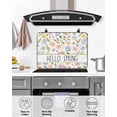 thumbnail image 4 of Large Induction Cooktop Protector Mat Spring Floral Stove Top Covers for Electric Stove, Colorful Flowers Elegant Pastoral Decorative Stove Burner Cover Mats, Glass Top Stove Cover, 4 of 7