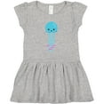 thumbnail image 3 of Inktastic Cute Jellyfish, Little Jellyfish, Blue Jellyfish Girls Toddler Dress, 3 of 5
