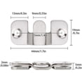 thumbnail image 5 of Picture Frame Hook, Furniture Connector Flush Mount Bracket, Wall Mounted Strong Metal Picture Hanger for Attaching Picture, Picture or Mirror (10 Pai, 5 of 5